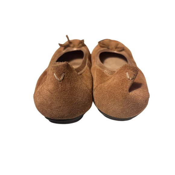 Vionic Womens Suede Ballet Flats With Bow Detail Casual Shoes Size 6.5 Tan - Picture 4 of 7